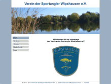 Tablet Screenshot of angelverein-wipshausen.de